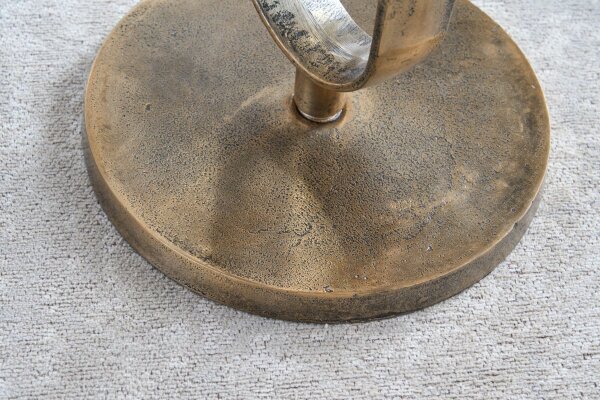 Table dappoint ronde Ø 45 cm Mango Bois Métal Travail manuel