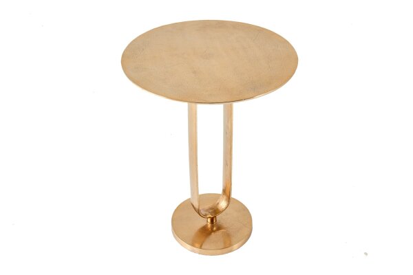 Table dappoint en métal doré 45 x 45 cm travail manuel