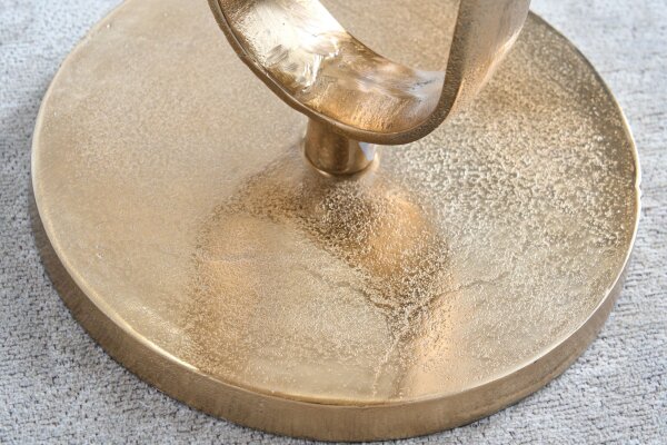 Table dappoint en métal doré 45 x 45 cm travail manuel
