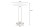 Table dappoint en marbre métal blanc or 45x45 cm artisanale