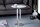 Table dappoint en métal blanc argenté 45x45 cm artisanale
