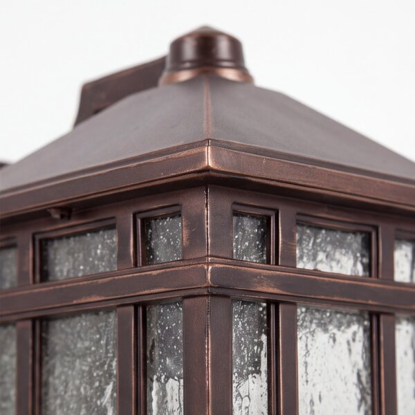 Lampe murale extérieure verre de pluie aluminium maison IP44