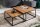 Table basse 2 pièces bois de sheesham métal