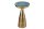 Table dappoint en marbre métal vert or 30x30 cm artisanale