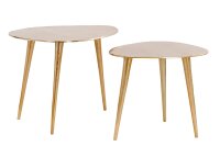 Table basse set de 2 pi&egrave;ces m&eacute;tal...