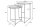 Set de 2 tables dappoint en métal argenté antique martelé