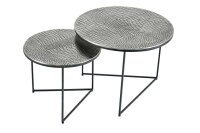 Table basse set de 2 pièces en métal...