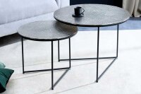 Table basse set de 2 pièces en métal...