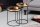Set de 2 tables dappoint en or Noir avec plateau Travail manuel