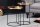 Set de 2 tables dappoint en or Noir avec plateau Travail manuel