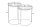 Set de 2 tables dappoint en or Noir avec plateau Travail manuel