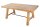 Table de salle à manger en bois recyclé (pin) en brun vintage 165x90 cm