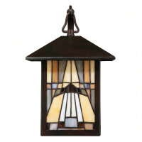 Lampe Tiffany pour lextérieur IP44 en bronze or MISSY
