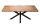 Table de salle à manger bois de sheesham métal 180 x 90 cm X-pieds