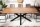 Table de salle à manger bois de sheesham métal 180 x 90 cm X-pieds