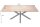 Table de salle à manger bois de sheesham métal 180 x 90 cm X-pieds