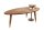 Table basse mangue bois métal marron 2pcs