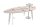 Table basse mangue bois métal marron 2pcs