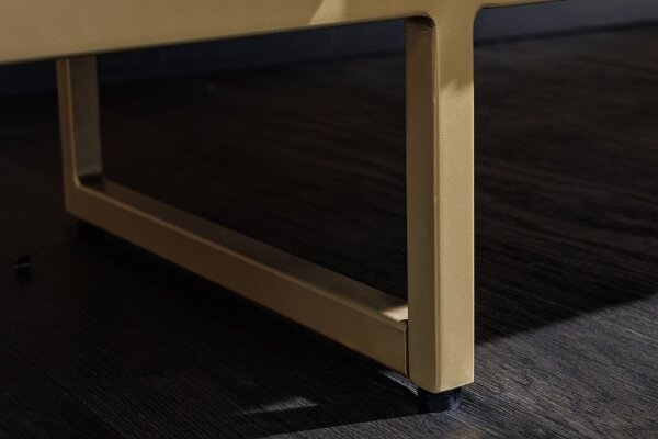 Table basse avec tiroir marbre mangue bois métal 110 cm
