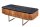 Table basse avec tiroir marbre mangue bois métal 110 cm