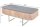 Table basse avec tiroir marbre mangue bois métal 110 cm