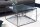Table basse en verre trempé Fer en noir 60x60 cm fait main