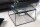 Table basse en verre trempé Fer en noir 60x60 cm fait main