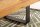 Table basse mangue bois métal 100 x 60 cm piètement traîneau