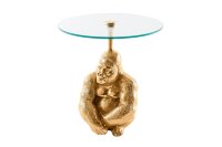Table dappoint ronde &Oslash; 45 cm travail manuel singe...