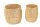 Table basse set de 2 pièces en métal doré fait main