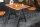 Table de bar bois dacacia métal 120 x 83 cm H : 106 cm