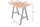 Table de bar bois dacacia métal 120 x 83 cm H : 106 cm