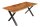 Table de salle à manger en bois dacacia métal 180x90 cm Industrial Baumkante