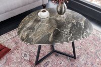 Table basse céramique verre dur métal taupe...