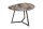 Table basse céramique verre dur métal taupe noir 70x55 cm