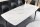 Table de salle à manger céramique métal blanc marbre noir 180x90 cm