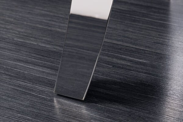 Table basse en céramique noire marbre argenté 100x60 cm (Lxl)