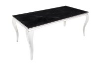 Table de salle à manger en céramique noire...