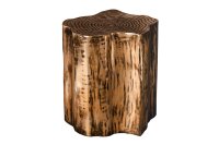 Table dappoint en métal doré 44 x 37 cm...