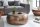 Table basse ronde Ø 80 cm Métal en cuivre fait main