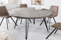 Table de salle à manger ronde Ø 120 cm Gris...