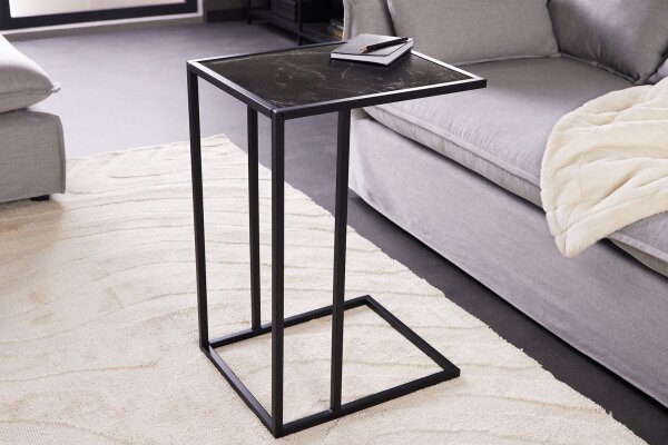 Table dappoint en anthracite noir 43 x 35 cm