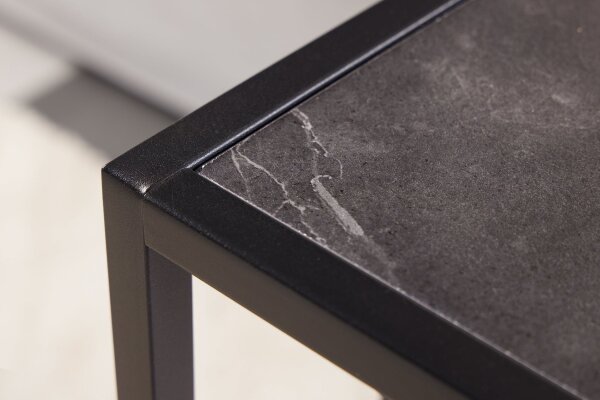 Table dappoint en anthracite noir 43 x 35 cm