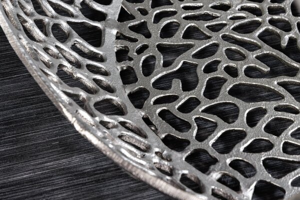 Table basse métal verre trempé argent 74x74 cm artisanale