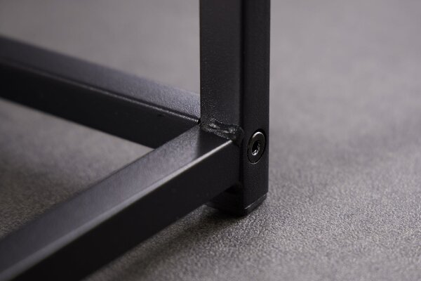Set de 2 tables dappoint en anthracite noir