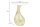Table dappoint en marbre métal blanc or 36x36 cm artisanale