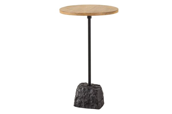 Table dappoint Mango Bois Marbre Métal Travail manuel Ø 33 cm