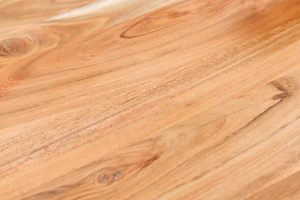 Table basse en bois dacacia métal 100x41 cm (LxlxH) artisanale