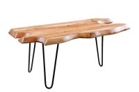 Table basse en bois dacacia m&eacute;tal 100x41 cm...