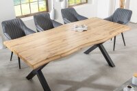 Table de salle à manger Bord darbre 180 x 90 cm x...